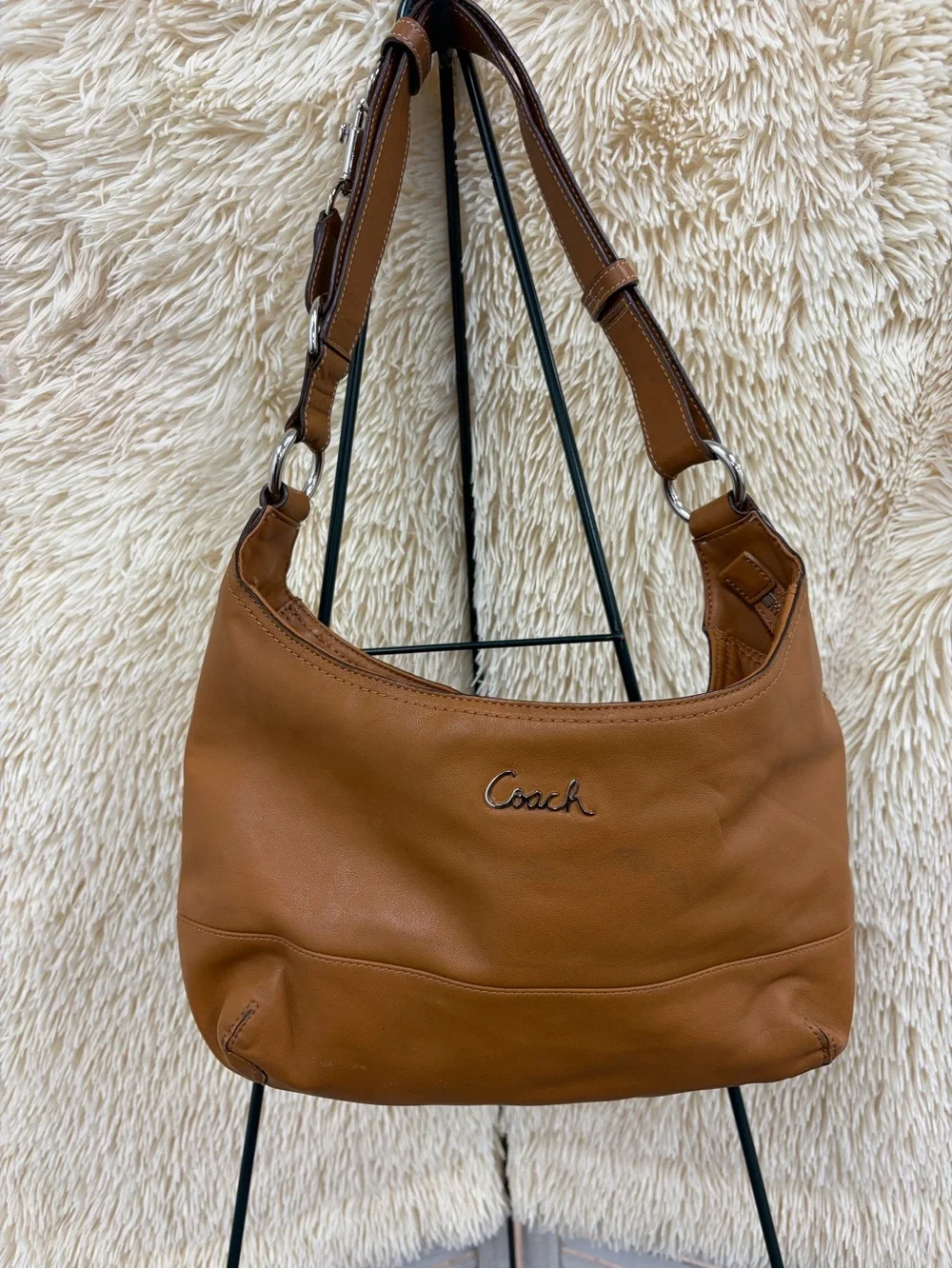 Coach Ashley East/West Duffle bag in brown leather